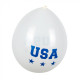 6 BALLONS LATEX USA 25CM