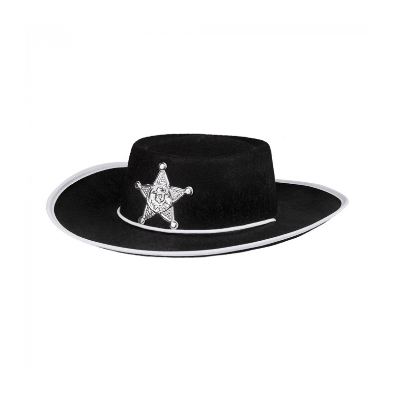 CHAPEAU ENFANT SHERIFF NOIR