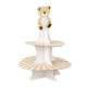 PRESENTOIR NOUNOURS BABY NUDE, BLANC ET OR