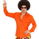 CHEMISE ANNEES 70 ORANGE XXL