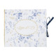 LIVRE D'OR TOILE JOUY BLANC BLEU ET OR