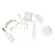 KIT PHOTOBOOTH JOLIS BRINS BLANC ET OR