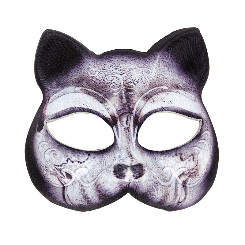 MASQUE CHAT EN TISSU SANS MENTON